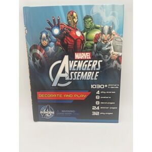 Marvel Avengers Assemble Activity Book 1030+‎ Stickers Decals Play Scenes